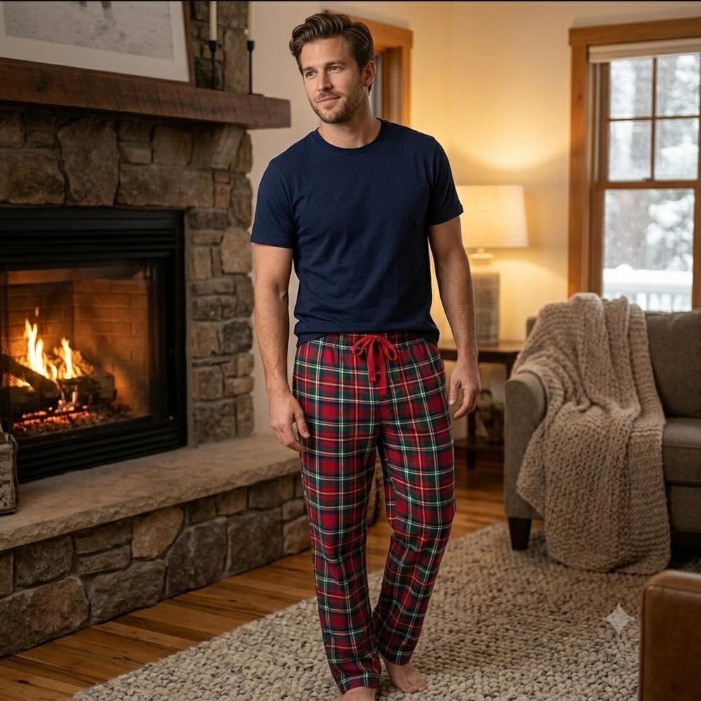 Polo Ralph Lauren Mens  XL Plaid Pajama Set Cotton Flannel Lounge Sleepwear
Nwot